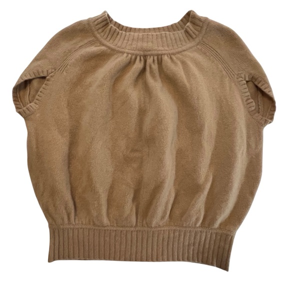 Diane Von Furstenberg 95% Lambswool Cashmere Cap Sleeve Sweater Raglan Small - Picture 3 of 11